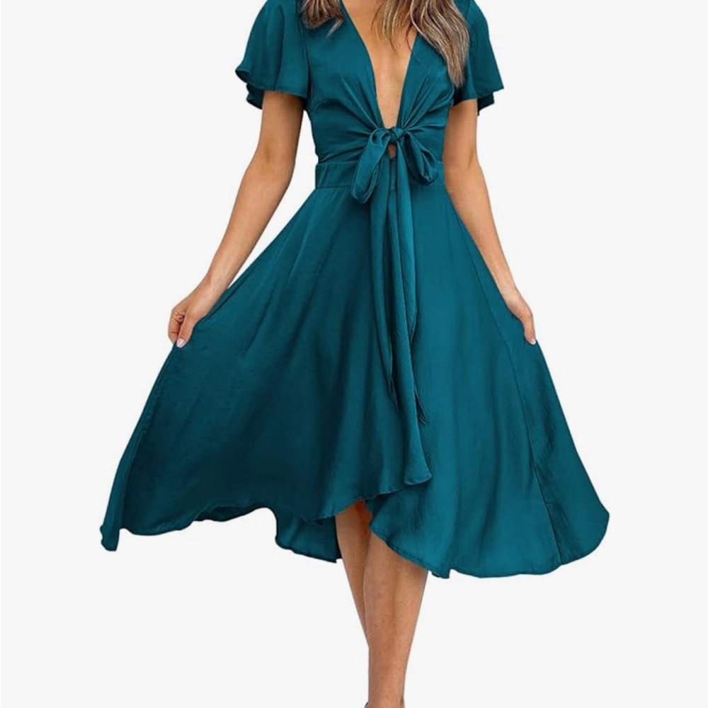 Flattering Teal Dress